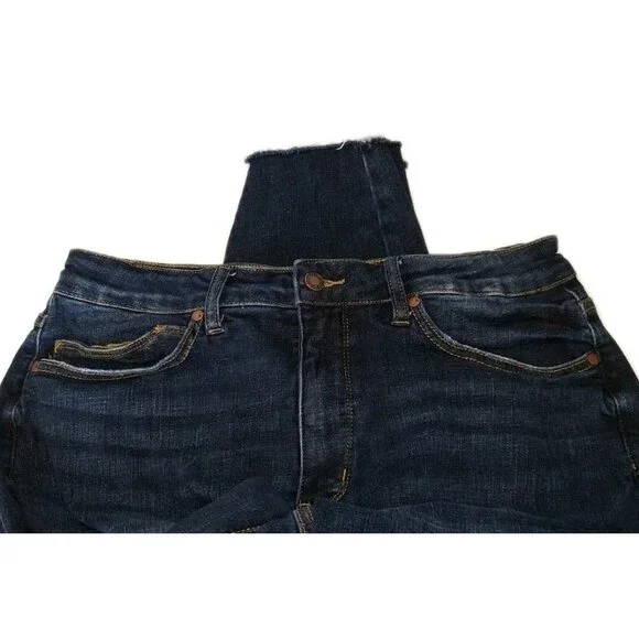 Judy Blue LA Women's Size 14W Blue Jeans 34x30 Raw Hem - Picture 2 of 6